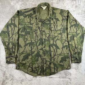 Vintage Cabela’s Camo Hunting Shirt Men’s XL Long Sleeve USA Mirage Pattern